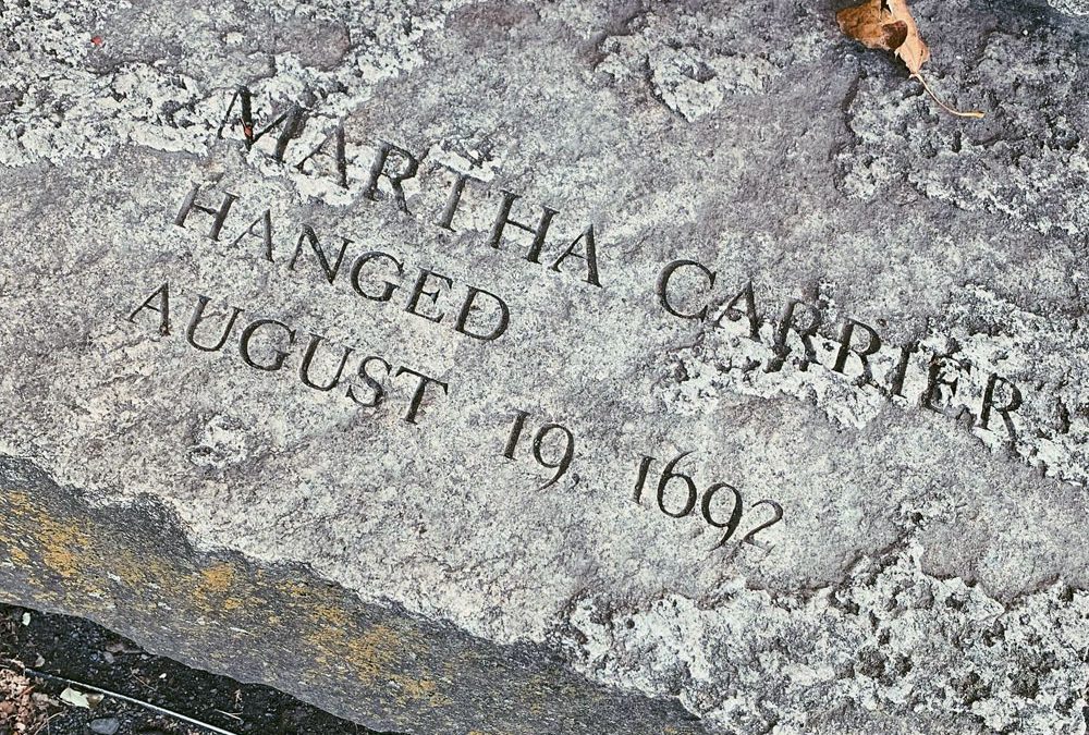 Historical Marker Recognizing Martha Carrier