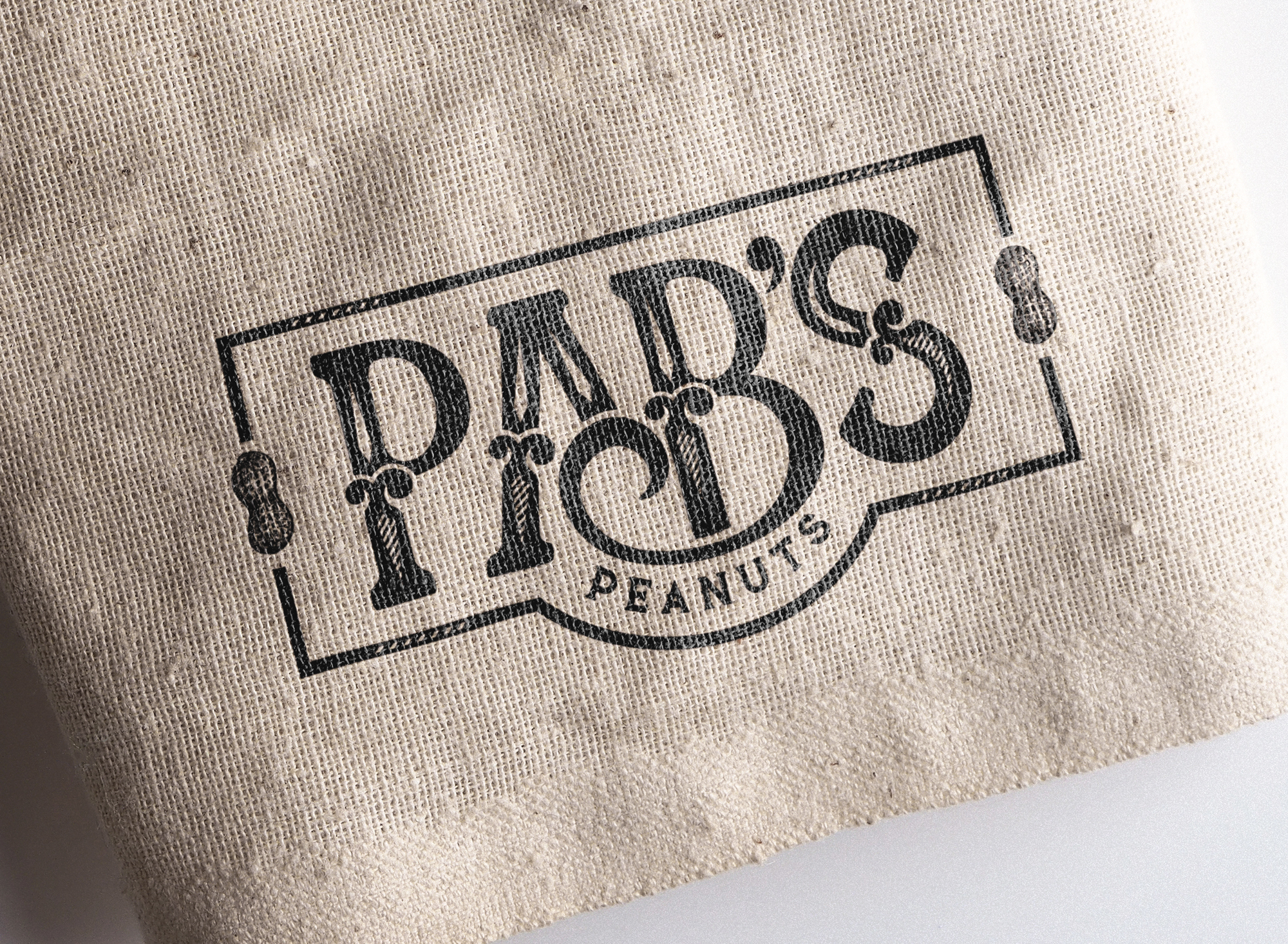 Pab's Peanuts Logo Mockup - Canvas