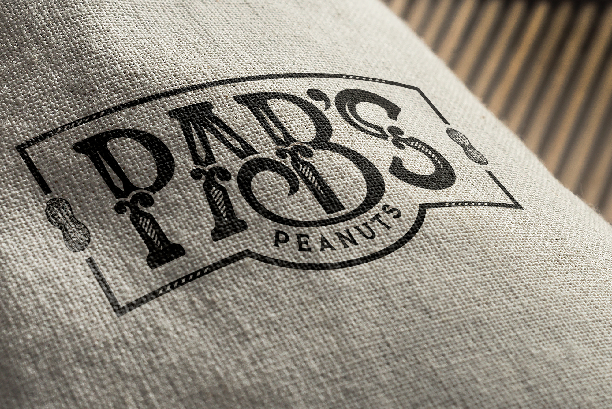 Pab's Peanuts Logo Mock-Up